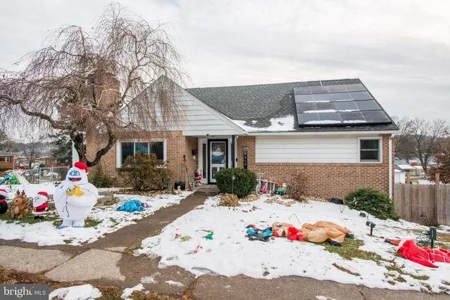 a front view of a house