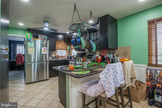 a view of a dining room and livingroom view