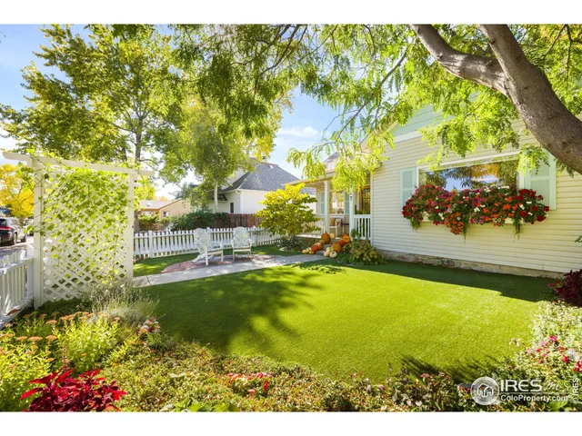 a view of swimming pool from a yard