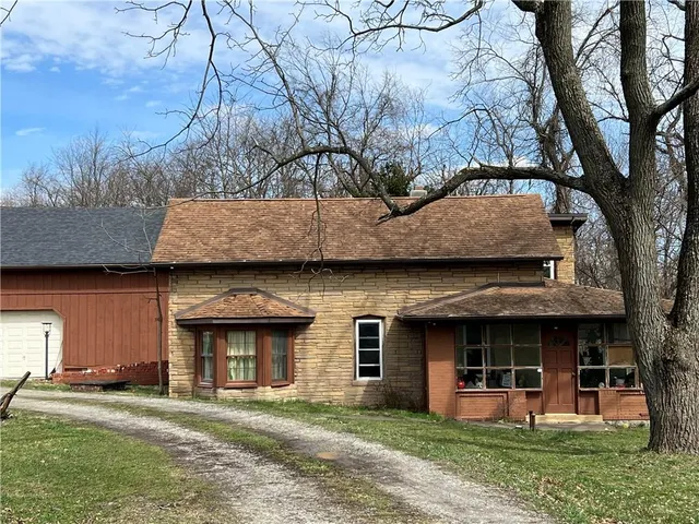 a bird view of a house
