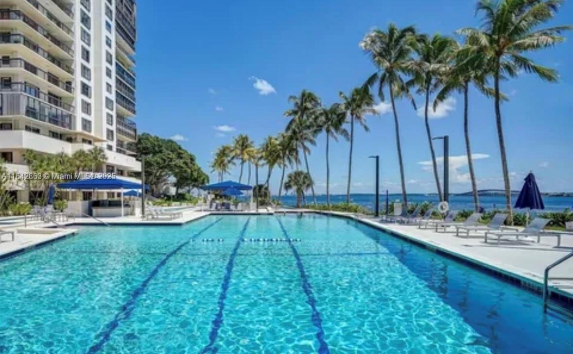 Brickell Miami, FL 33129 - Photo 8 of 8 a swimming pool with outdoor seating and yard