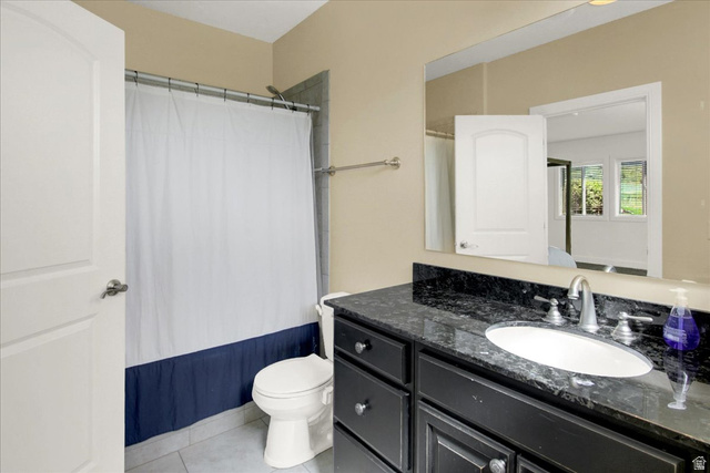 667 Hardscrabble Road Morgan, UT 84050 - Photo 42 of 51 Basement South Bedroom Bathroom with vanity and light tile patterned floors