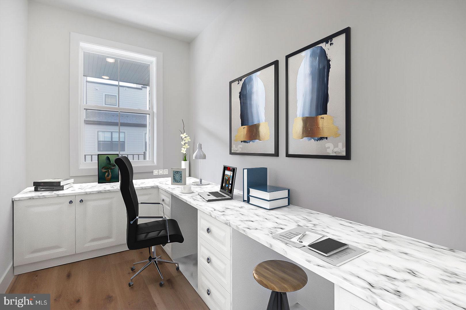 6020 Montrose Road North Bethesda, MD 20852 - Photo 6 of 27 a room with a sink a stove a bed and a refrigerator