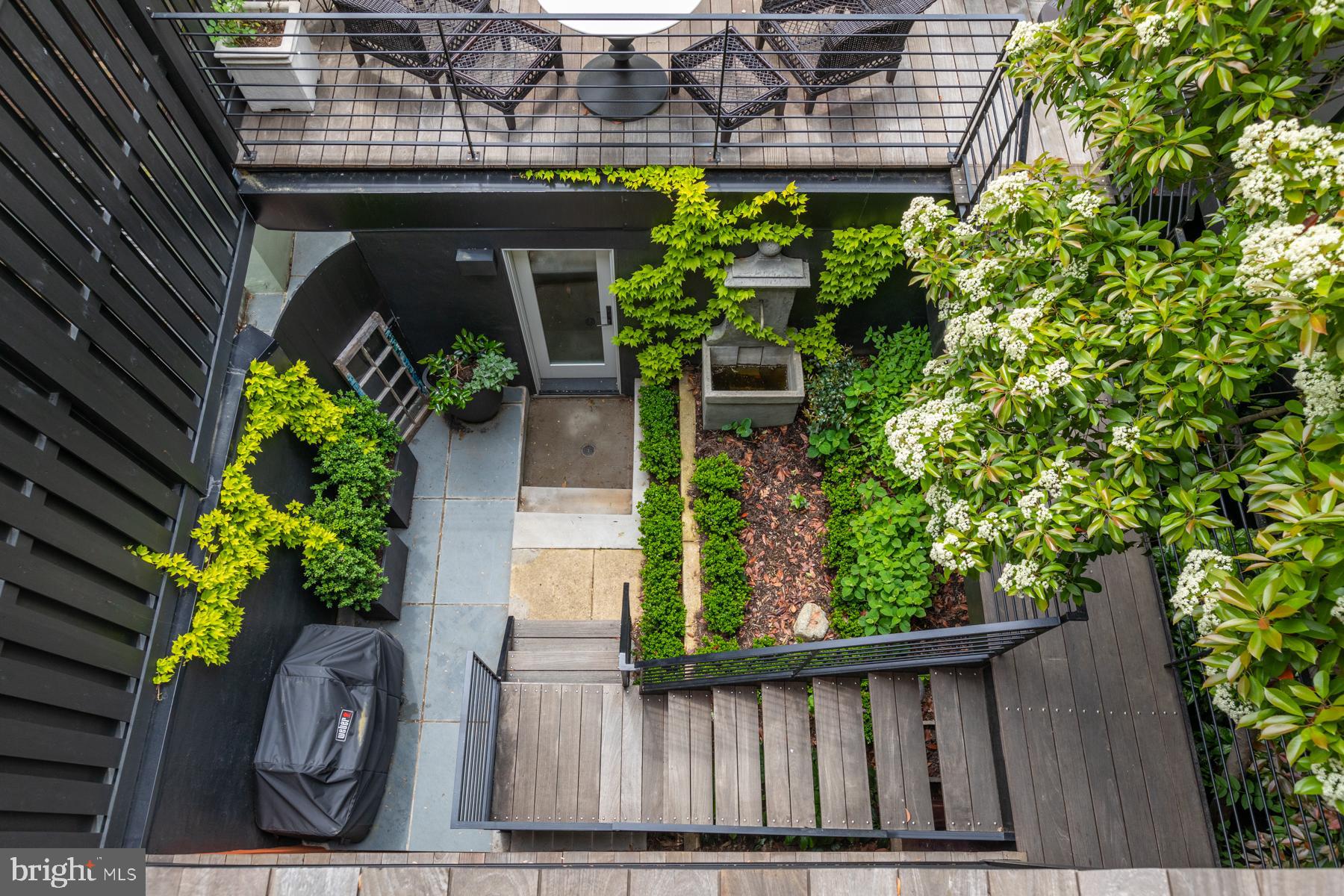 1854 Kalorama Road Northwest Washington, DC 20009 - Photo 18 of 43 Lower patio for grilling with garage access