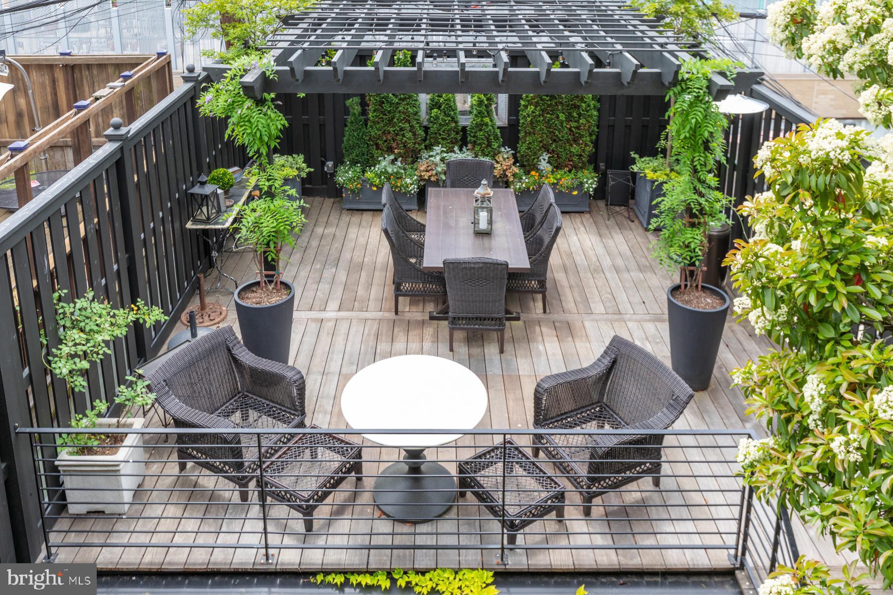 1854 Kalorama Road Northwest Washington, DC 20009 - Photo 19 of 43 Upper deck is perfect for dining and lounging