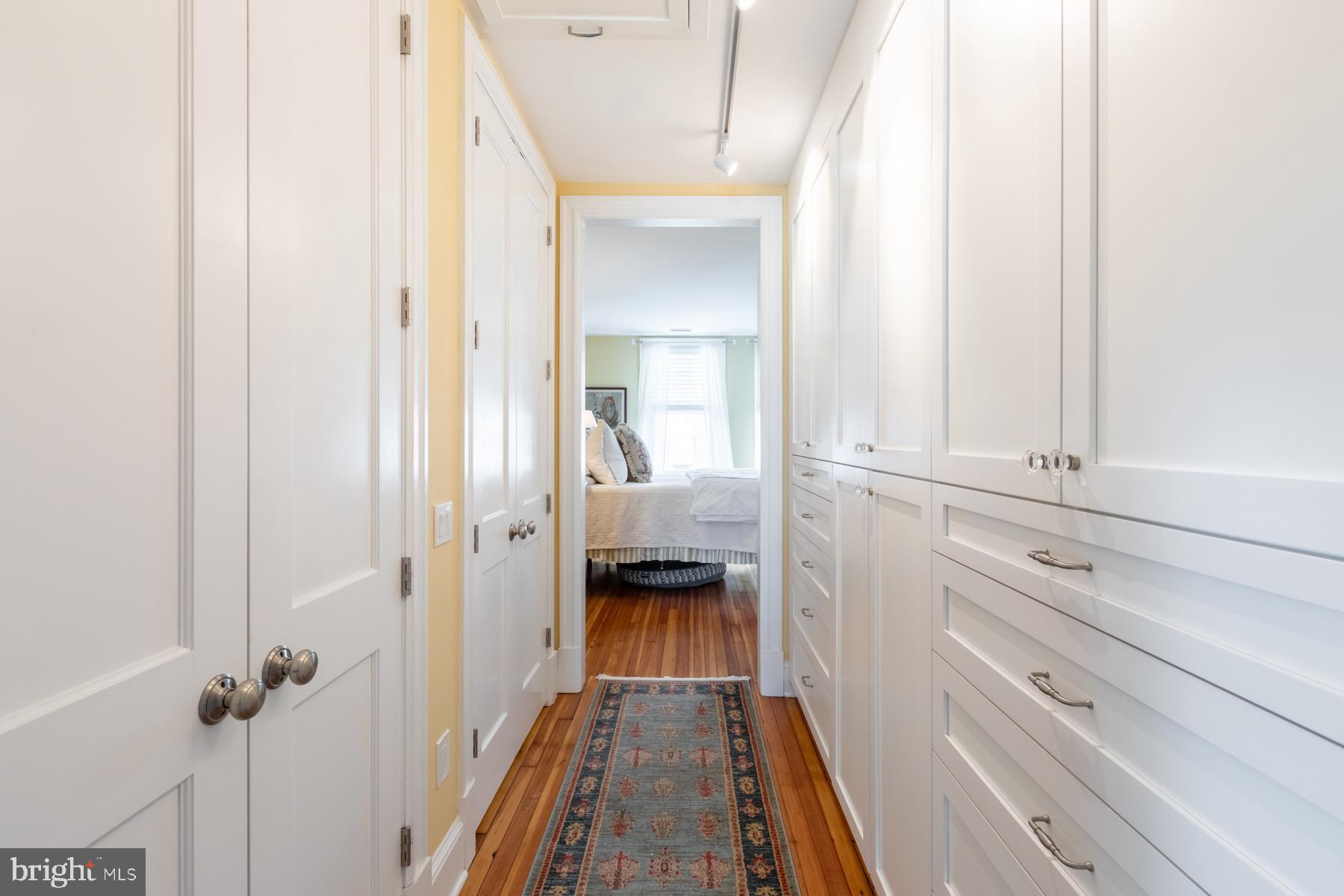 1854 Kalorama Road Northwest Washington, DC 20009 - Photo 27 of 43 Wardrobe corridor connects to dressing room/lounge