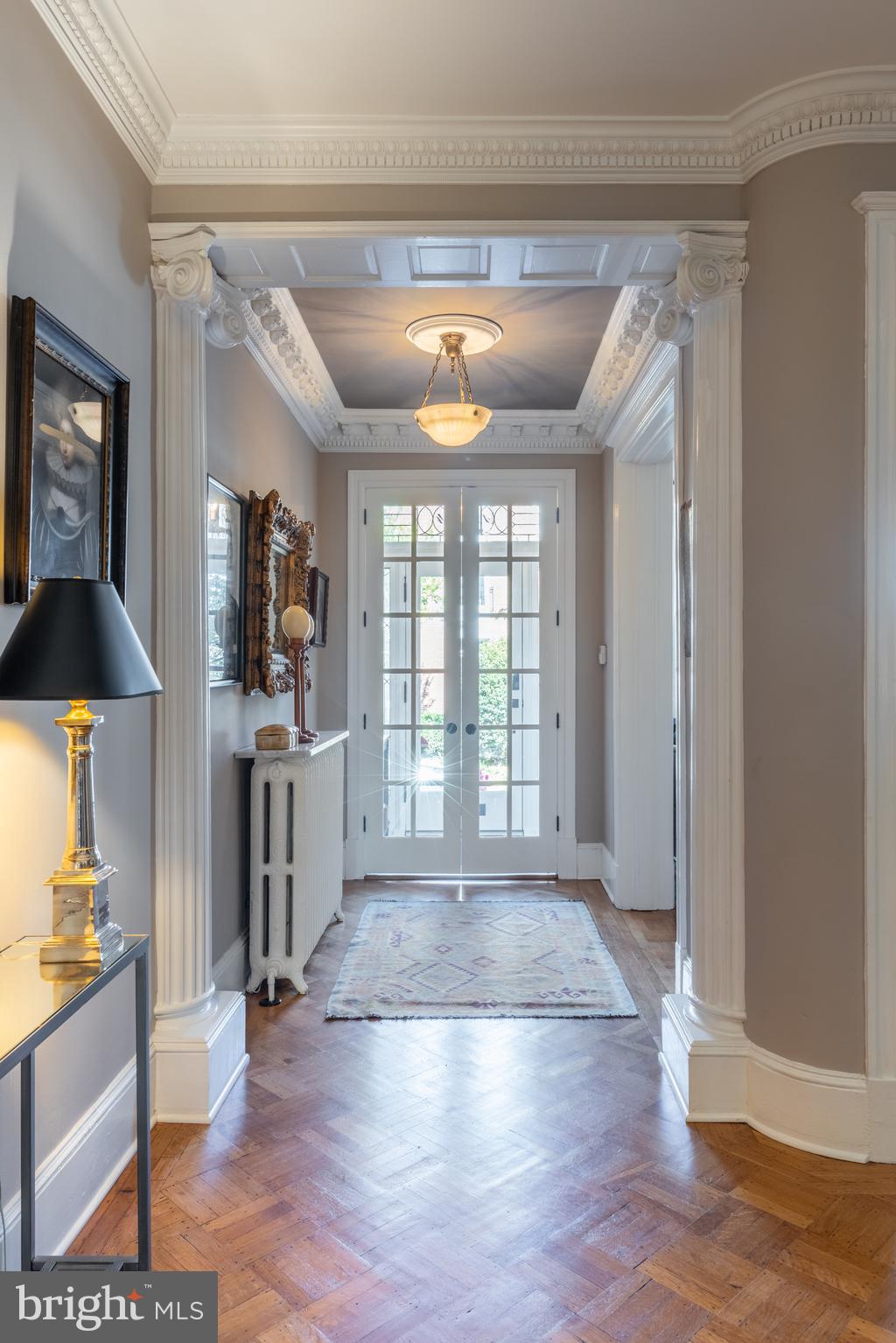 1854 Kalorama Road Northwest Washington, DC 20009 - Photo 4 of 43 Double door portico entrance