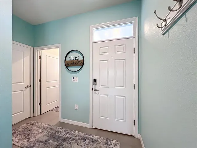 a view of a hallway with elevator