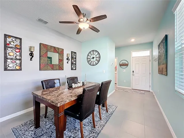 a view of a livingroom and dining room