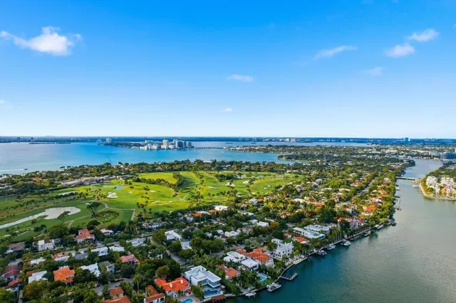 a view of a city and mountains in the background