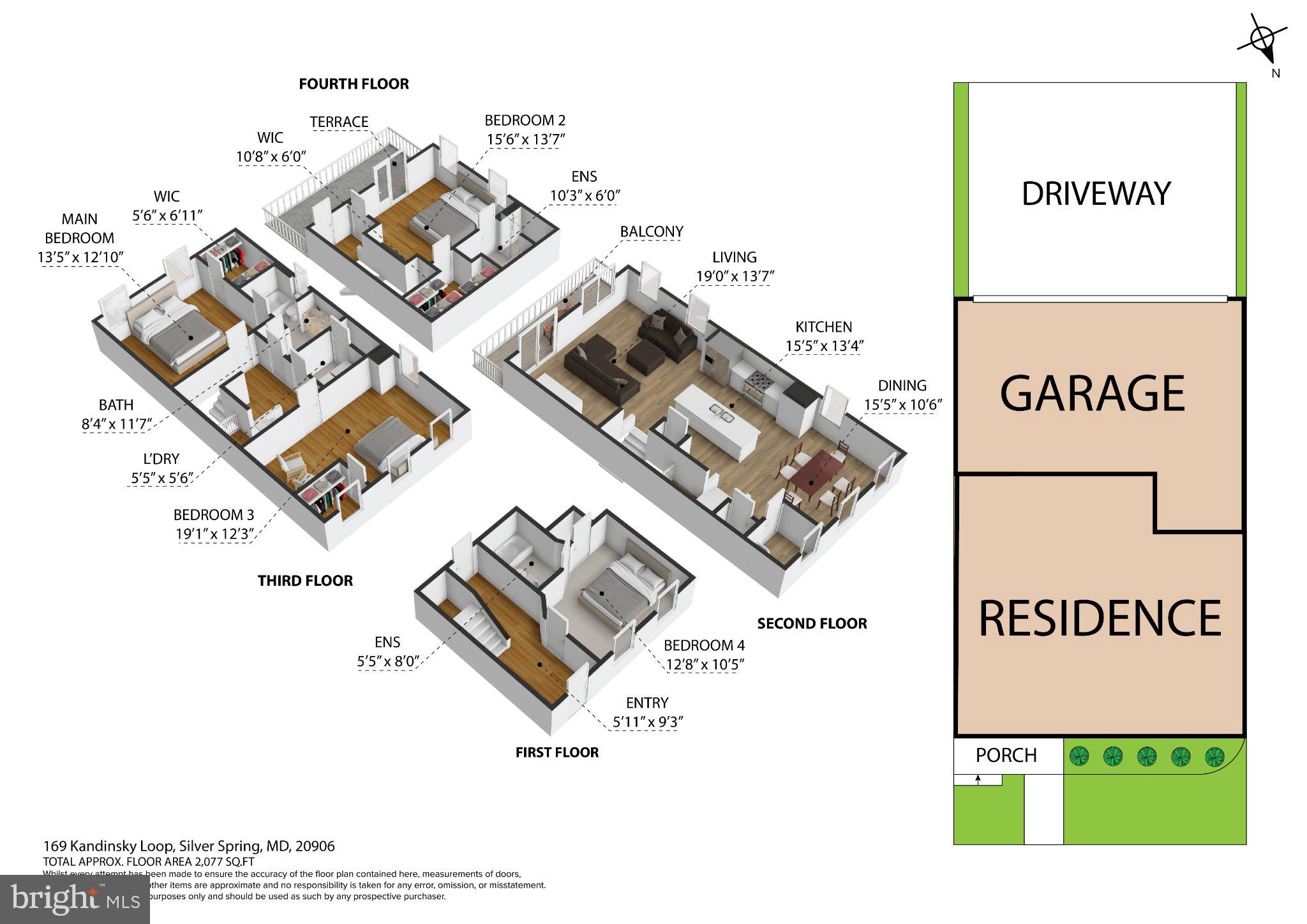 169 Kandinsky Loop Silver Spring, MD 20906 - Photo 67 of 67 Spacious multi-level home layout.