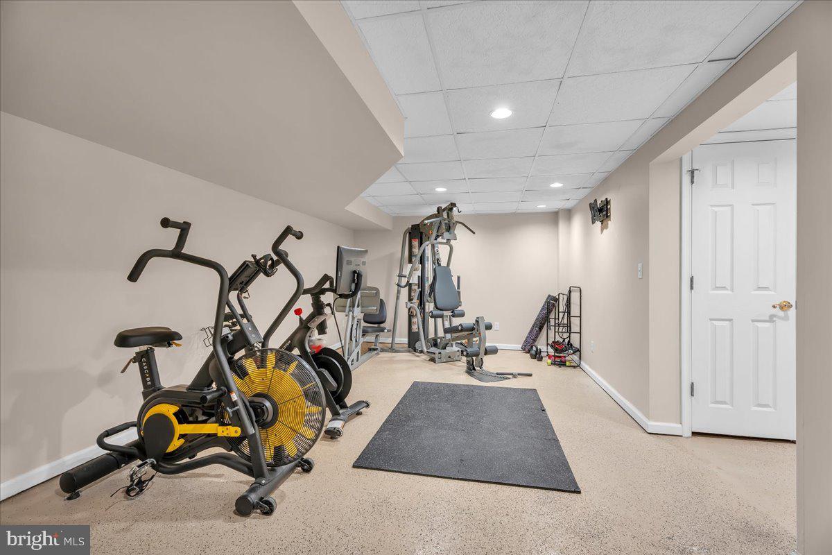128 Bortons Road Marlton, NJ 08053 - Photo 29 of 48 a view of a room with gym equipment