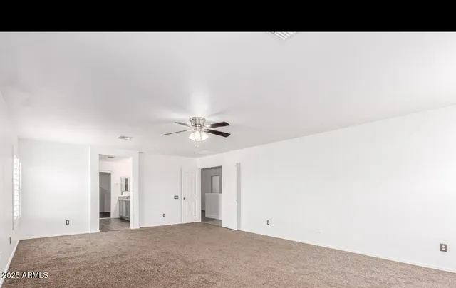 a view of an empty room