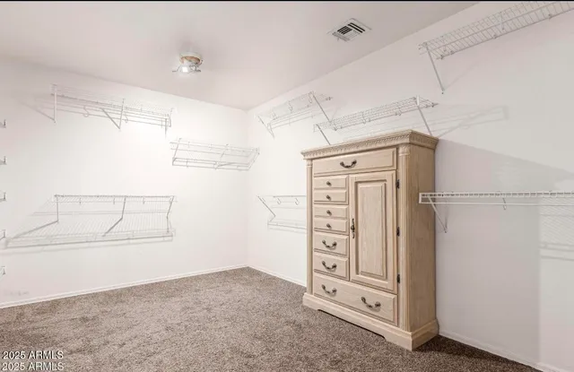 a view of closet area