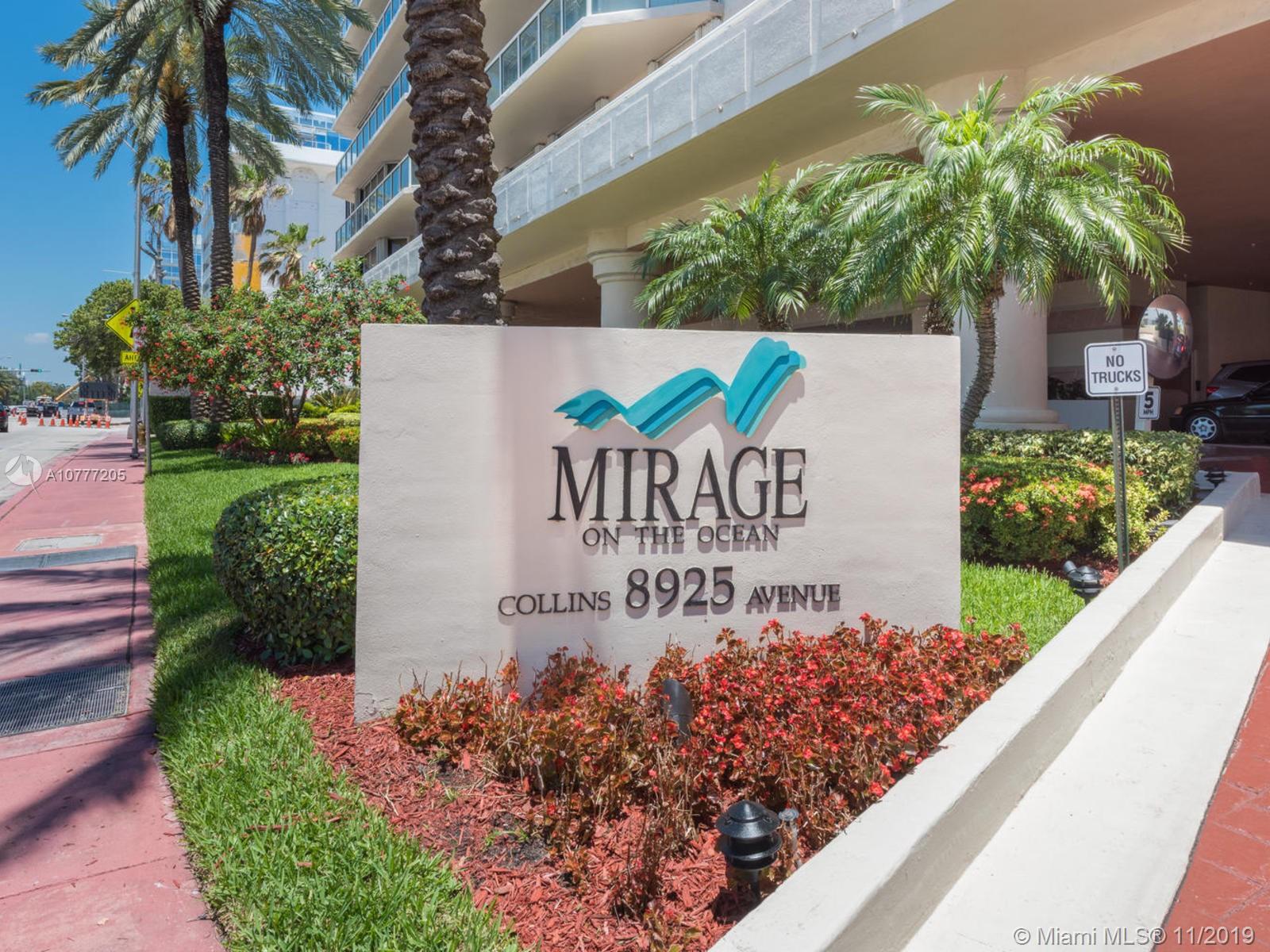 Mirage on the Ocean entrance.