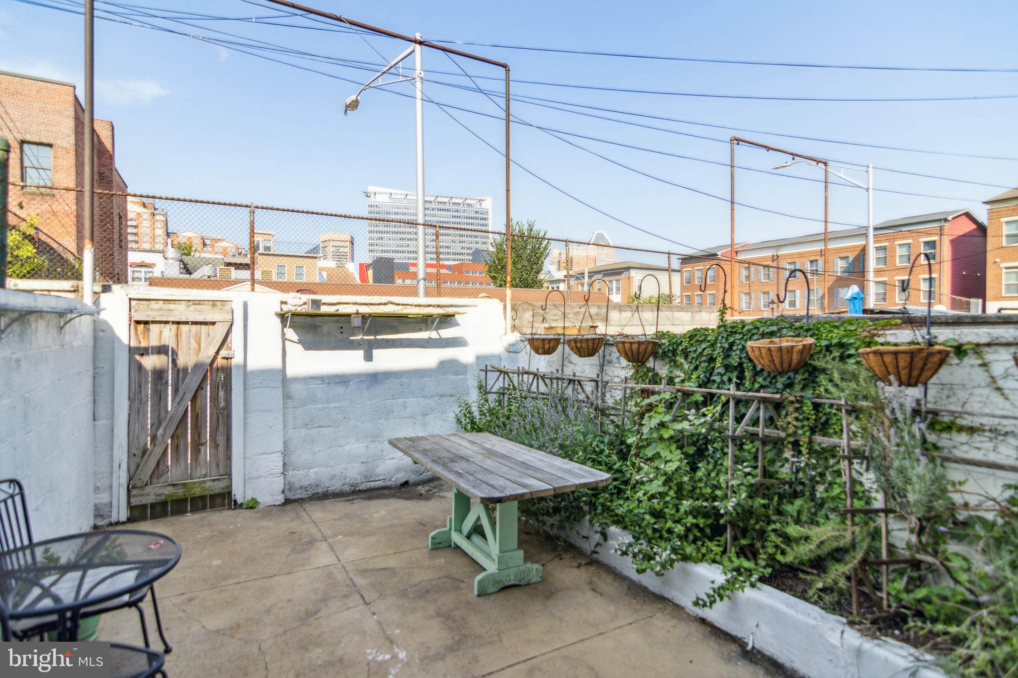 212 South Exeter Street Baltimore, MD 21202 - Photo 24 of 25 Cute back yard with herb garden!