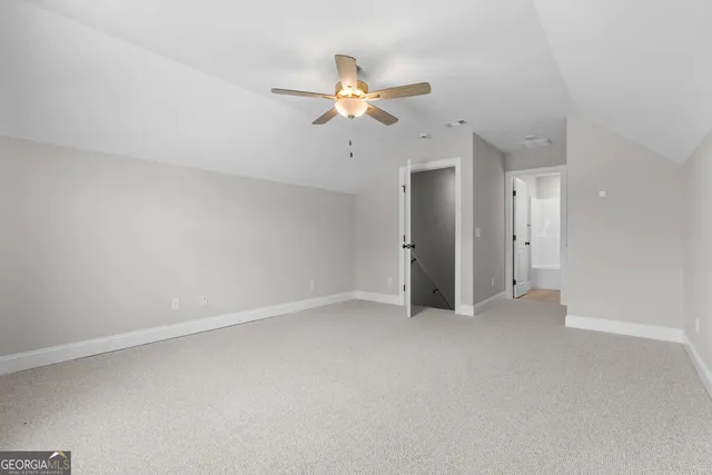 a view of an empty room