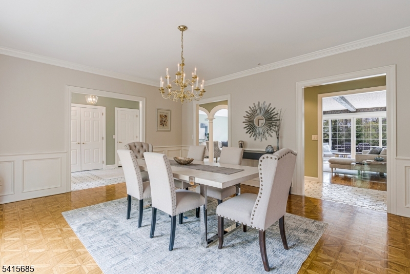 167 Ridge Road Watchung, NJ 07069 - Photo 9 of 50 a view of a dining room with furniture window and wooden floor
