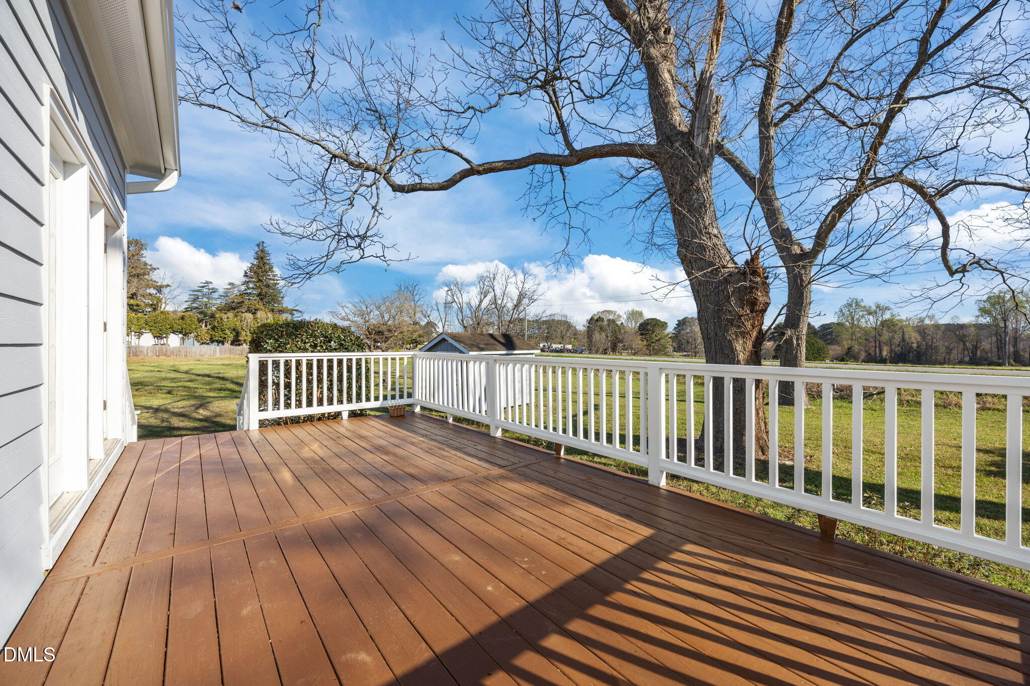 118 Kayleigh Court Willow Spring, NC 27592 - Photo 33 of 37 a view of backyard with a deck