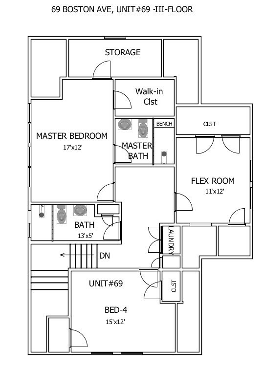 69 Boston Avenue, Unit 69 Somerville, MA 02144 - Photo 24 of 26 a picture of a book and a bed