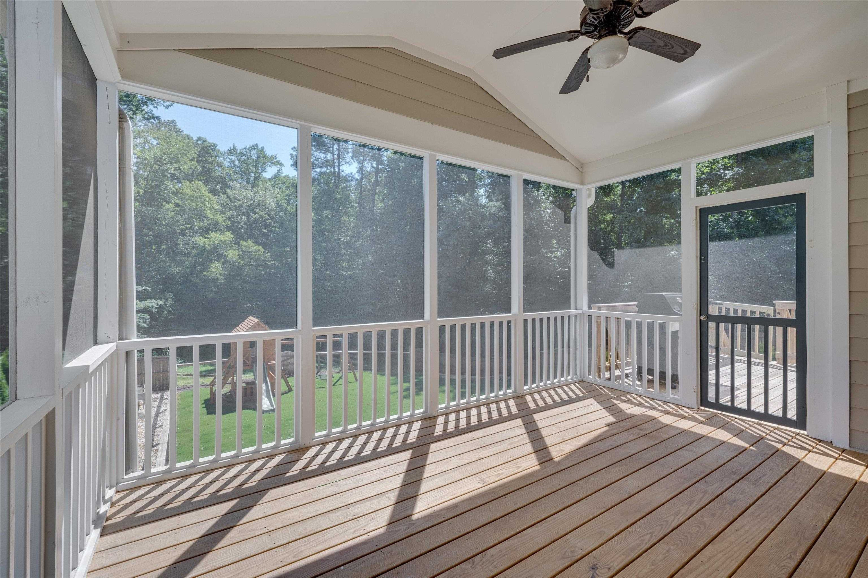 2617 Needle Pine Drive Apex, NC 27539 - Photo 34 of 42 a view of balcony with wooden floor