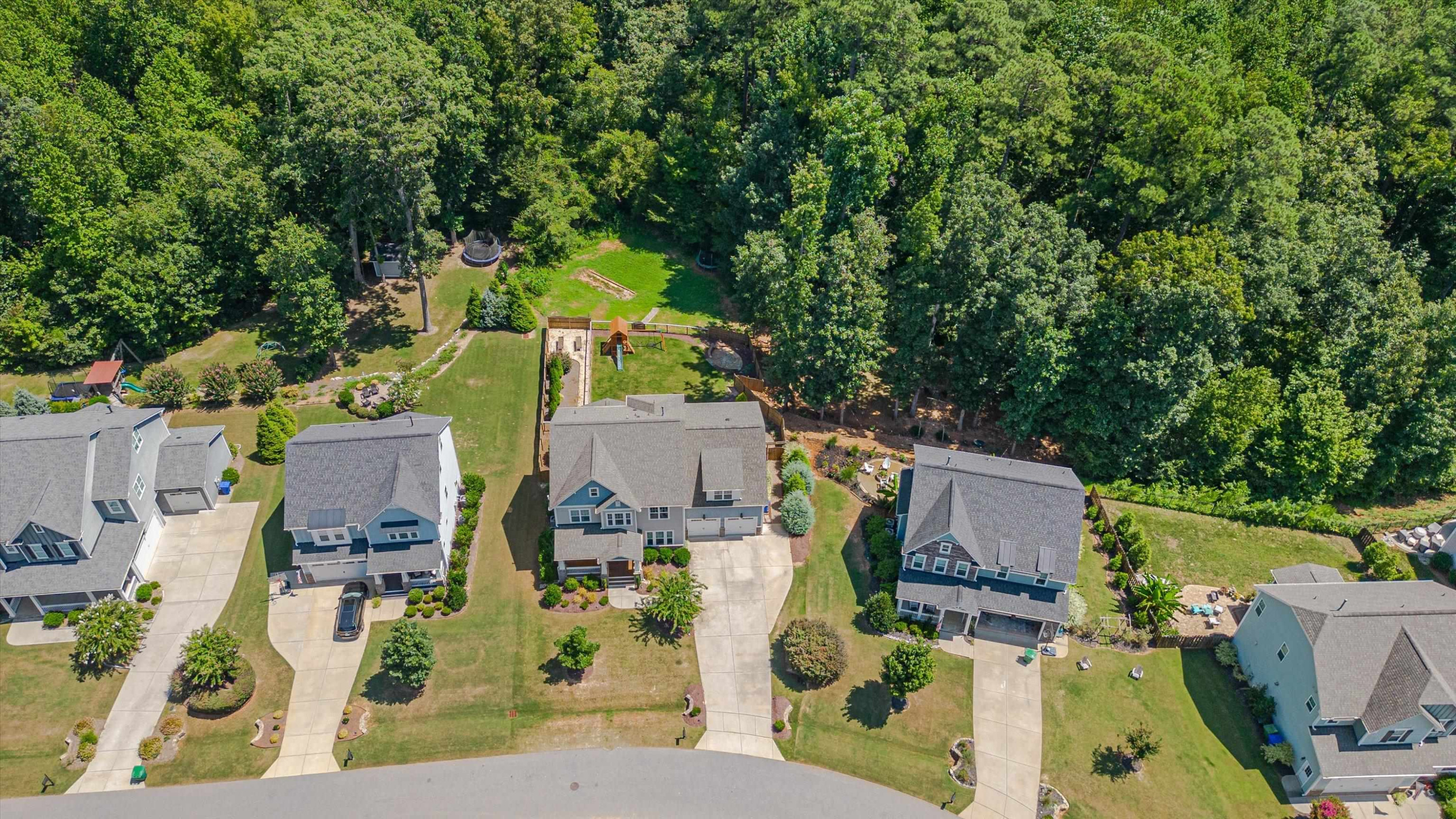 2617 Needle Pine Drive Apex, NC 27539 - Photo 39 of 42 an aerial view of residential houses with outdoor space and street view