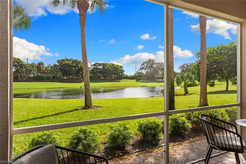 a view of an outdoor space with a lake view