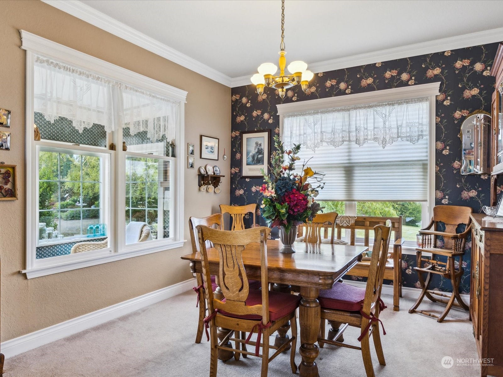 2625 Mountain View Road Ferndale, WA 98248 - Photo 20 of 40 a view of a dining room with furniture window and outside view
