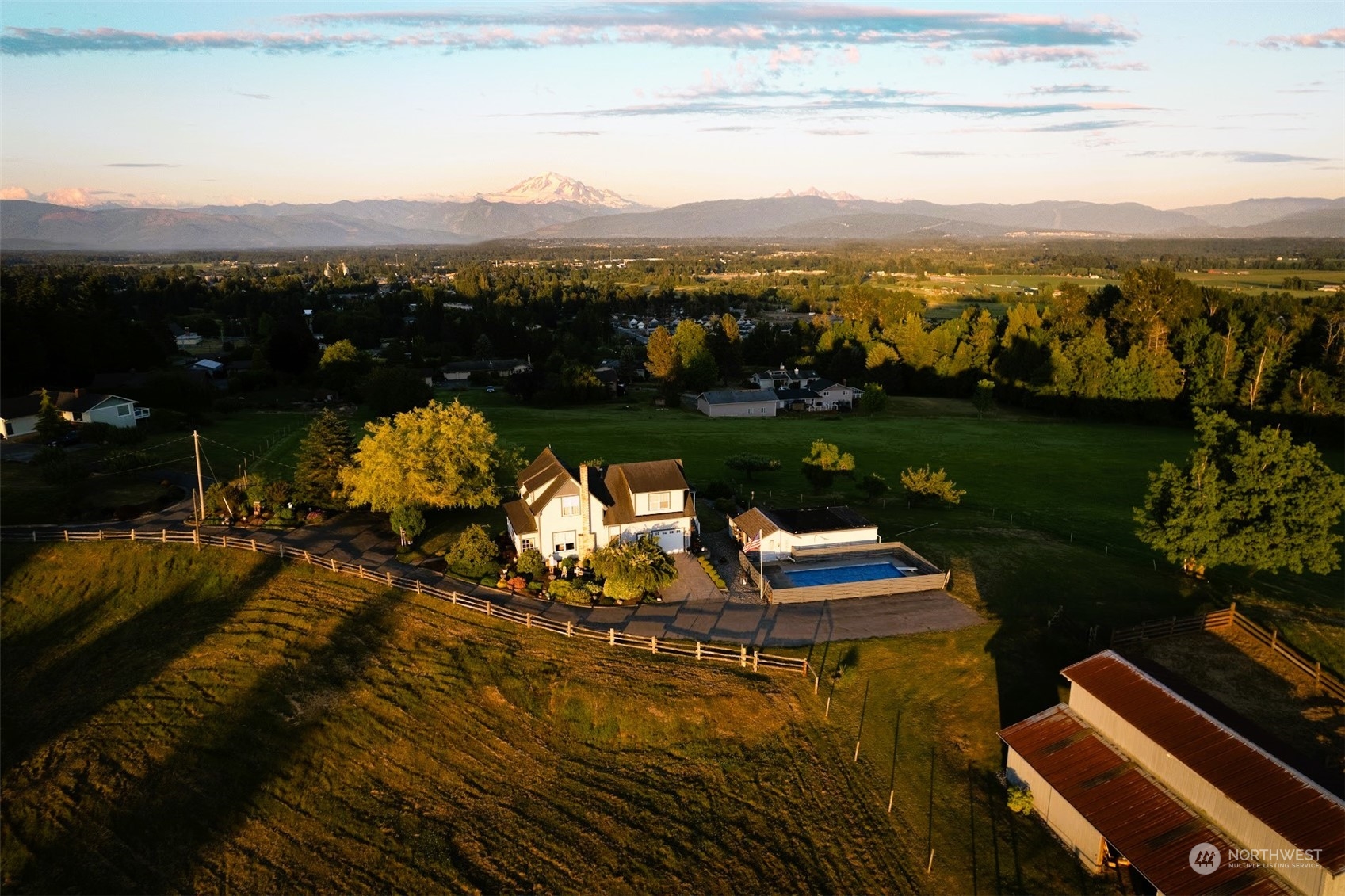 2625 Mountain View Road Ferndale, WA 98248 - Photo 4 of 40 a view of a lake with a mountain
