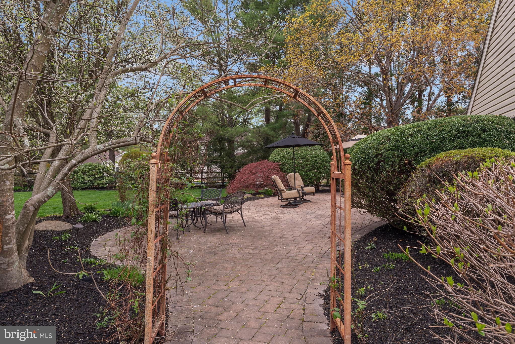 54 John Dyer Way Doylestown, PA 18902 - Photo 43 of 61 a view of a backyard with sitting area