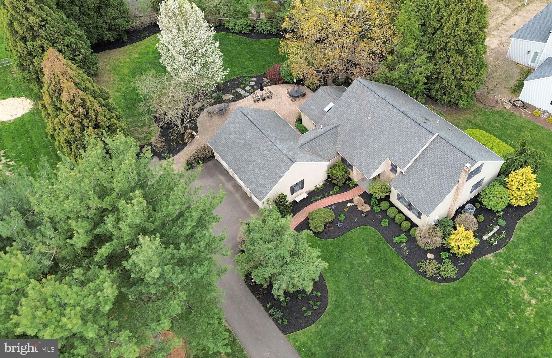 54 John Dyer Way Doylestown, PA 18902 - Photo 54 of 61 an aerial view of a house with a yard
