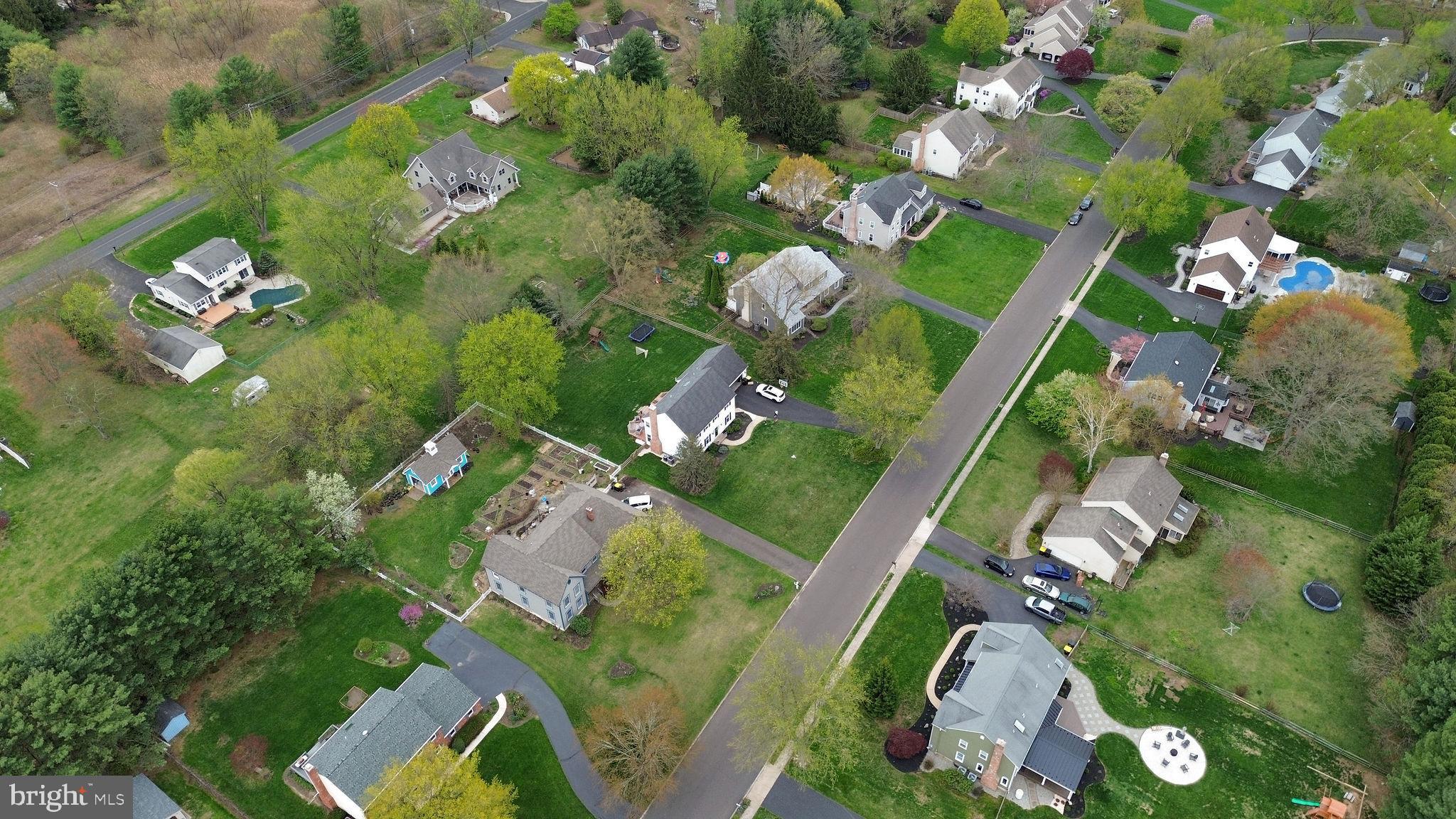 54 John Dyer Way Doylestown, PA 18902 - Photo 61 of 61 an aerial view of a house with a yard basket ball court