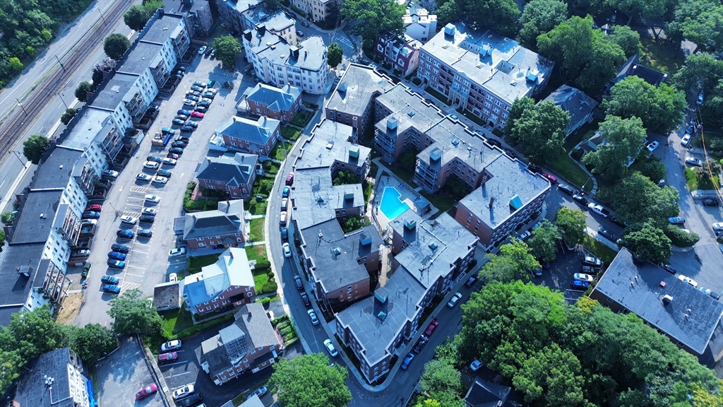 116 Sutherland Road, Unit 1A Boston, MA 02135 - Photo 18 of 21 an aerial view of a city
