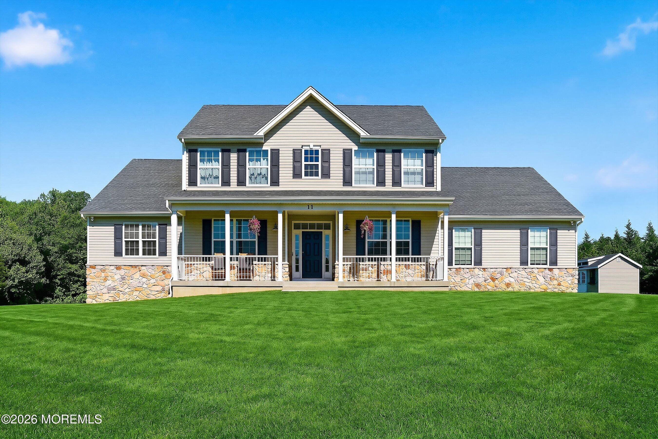 11 Rolling Meadows Court Cream Ridge, NJ 08514 - Photo 2 of 38 05-Front 2 with grass