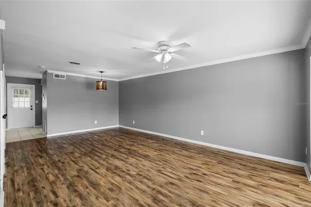 wooden floor in an empty room
