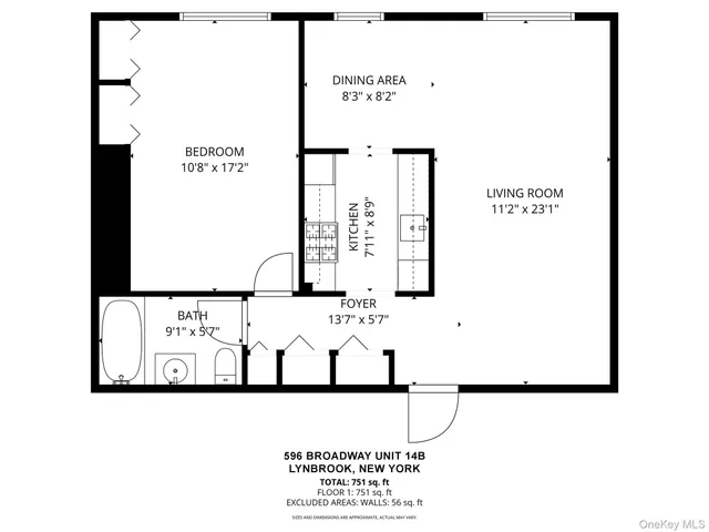 $325,000 | 596 Broadway, Unit 14B, Lynbrook, NY 11563