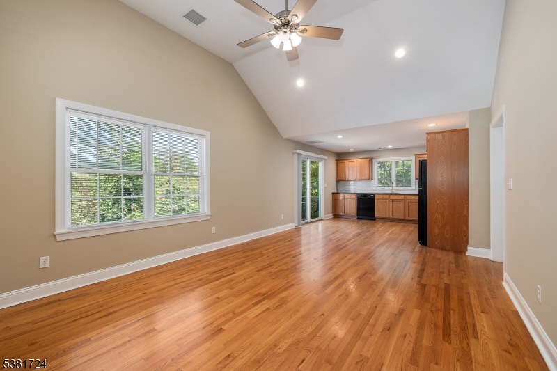 737 Jerusalem Road, Unit 2 Scotch Plains, NJ 07076 - Photo 14 of 32 a view of livingroom with hardwood floor and a ceiling fan