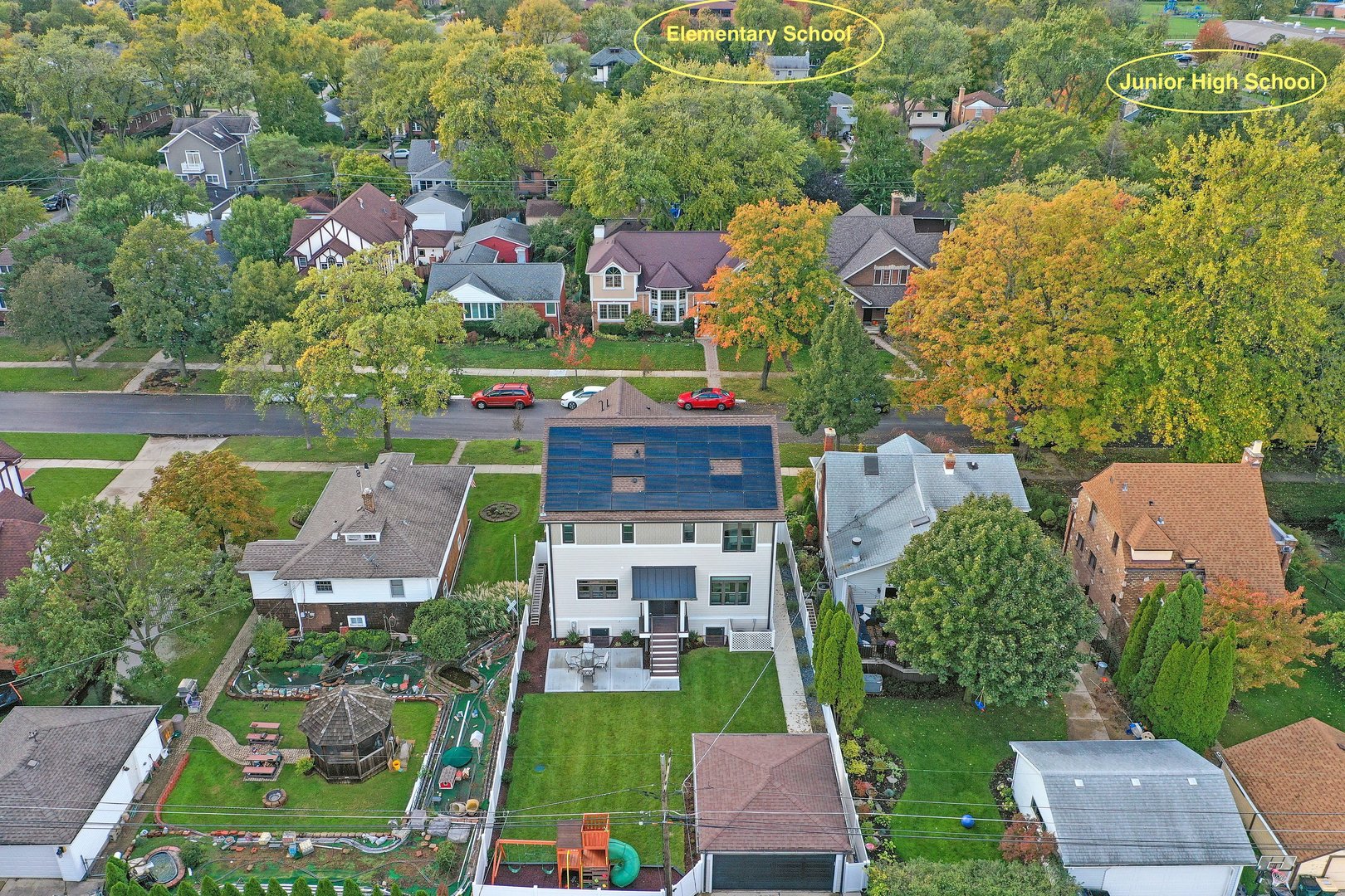 329 South Delphia Avenue Park Ridge, IL 60068 - Photo 25 of 25 an aerial view of residential houses with outdoor space and street view