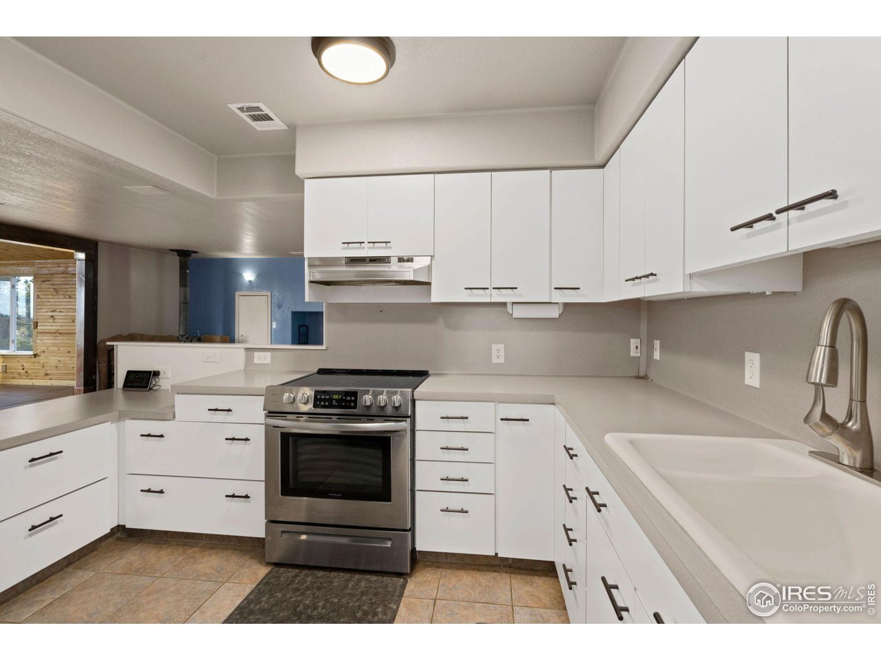 7770 Red Mountain Road Livermore, CO 80536 - Photo 10 of 36 a kitchen with cabinets appliances a sink and a counter top