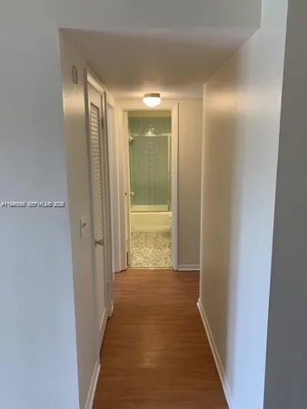 a view of hallway with elevator