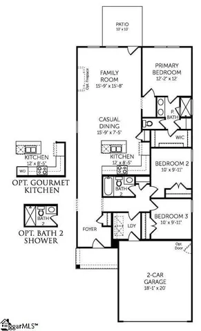 $304,990 | 404 Beautyberry Street, Simpsonville, SC 29681
