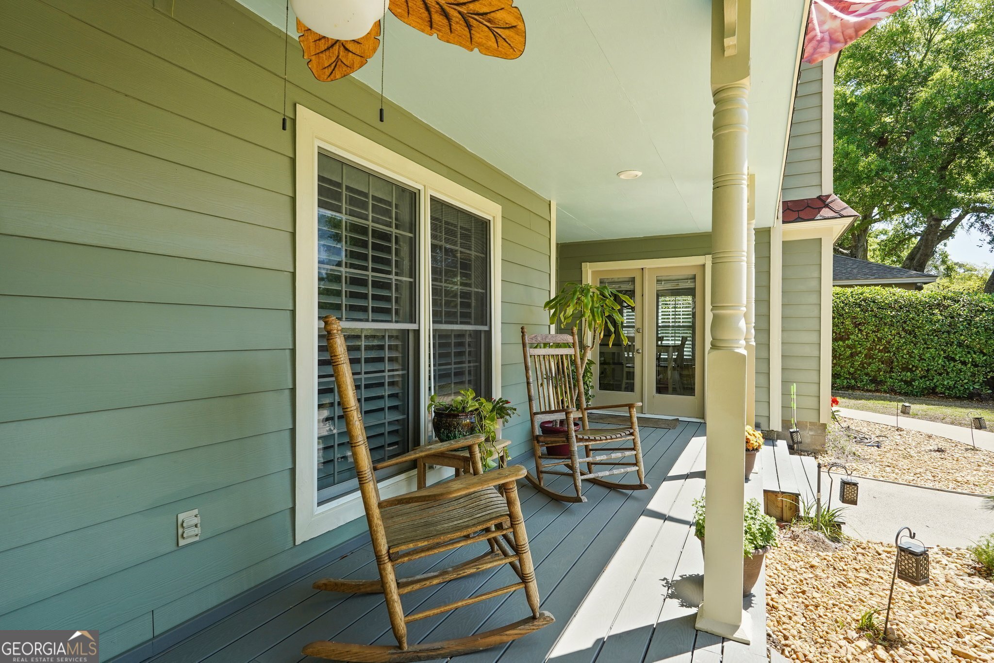 600 Shore Edge Trc St. Simons Island, GA 31522 - Photo 10 of 93 a view of balcony with two chairs and a potted plant