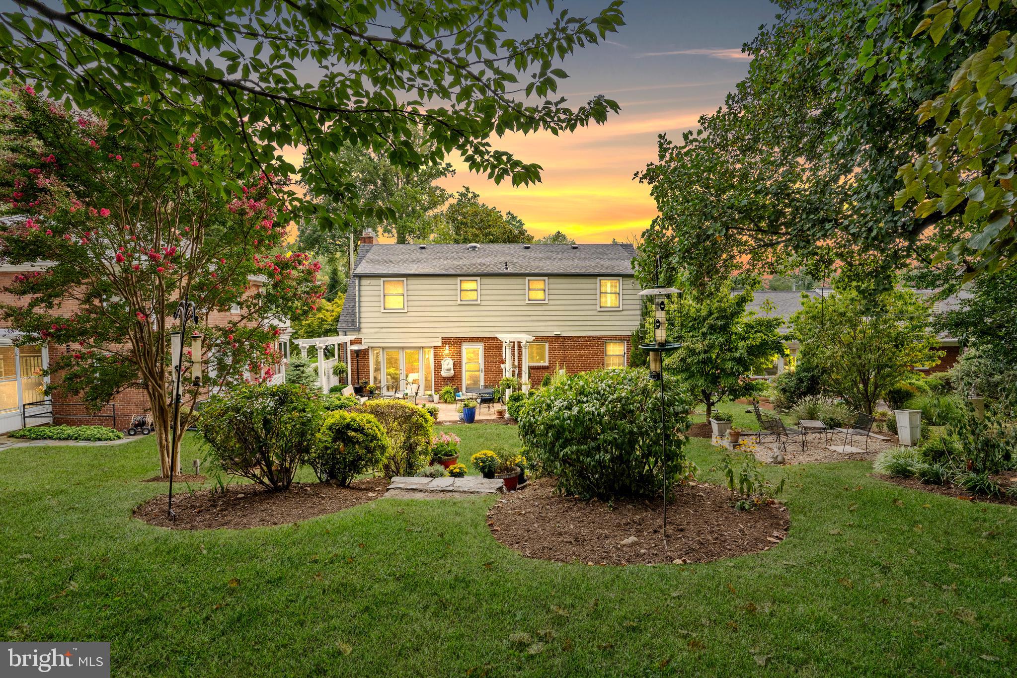 Picturesque sunsets over nearby Rock Creek Park