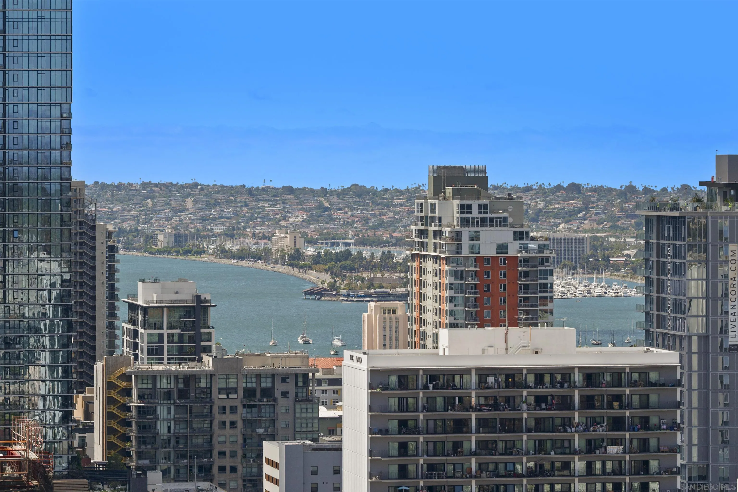 801 Ash Street, Unit 1701 San Diego, CA 92101 - Photo 16 of 44 a view of a city with tall buildings