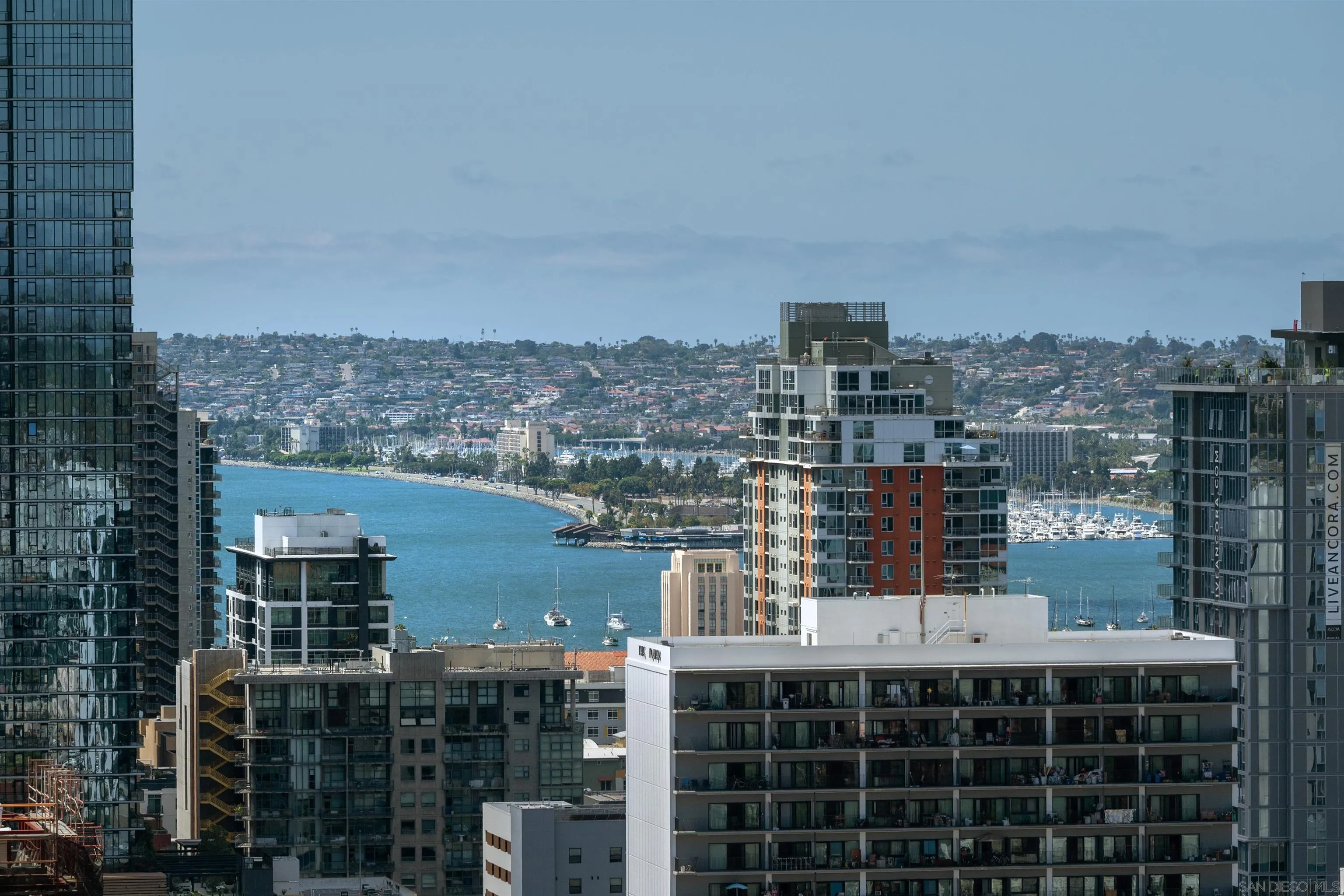 801 Ash Street, Unit 1701 San Diego, CA 92101 - Photo 3 of 44 a view of a city with tall buildings
