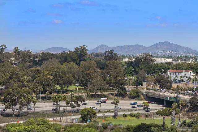 a city view with buildings