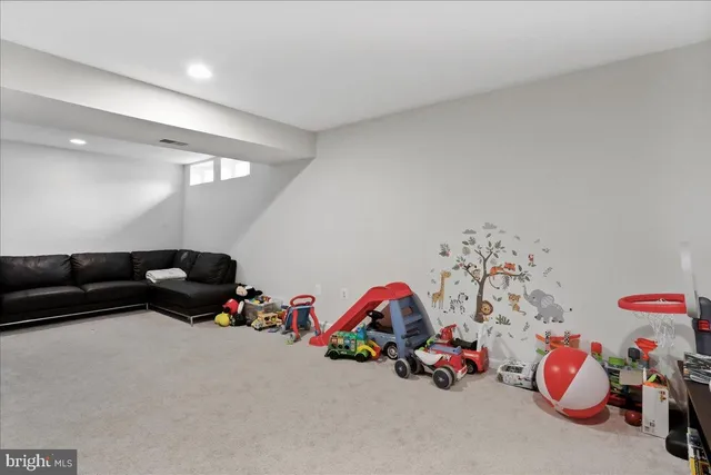 a room with toys and storage