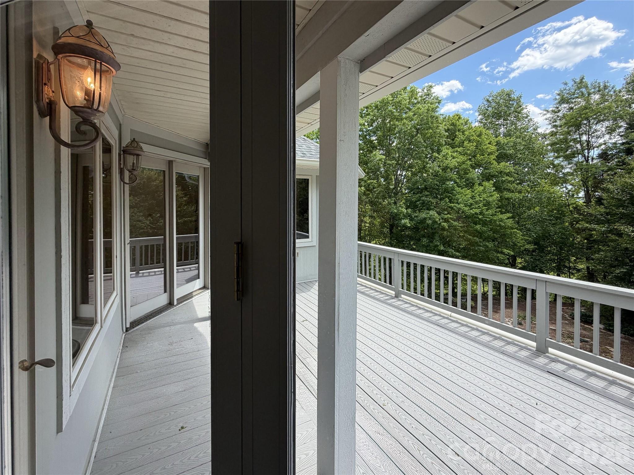 556 Quail Ridge Boulevard Lake Lure, NC 28746 - Photo 31 of 48 a view of balcony with wooden floor