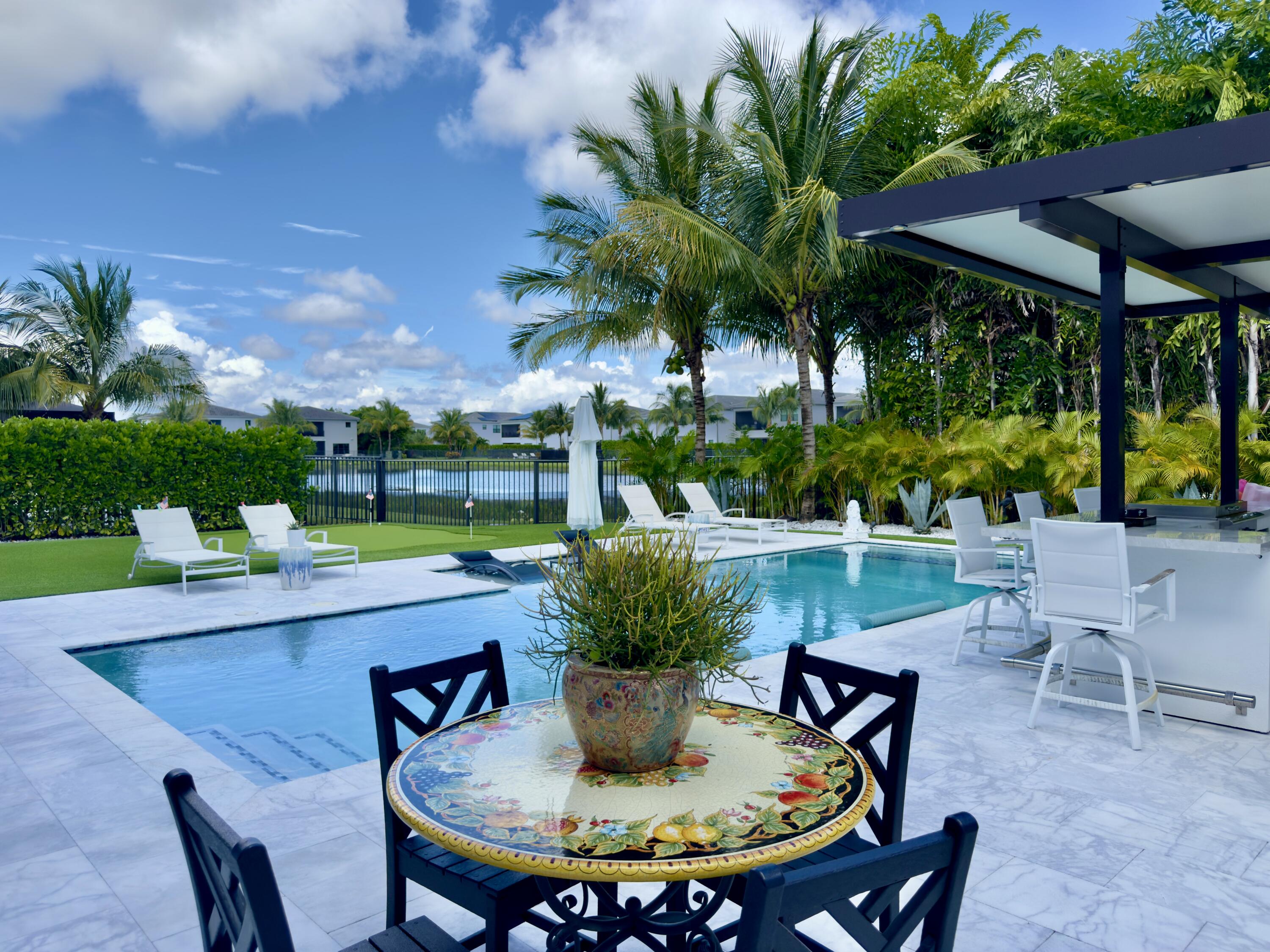 17645 Sparkling River Road Boca Raton, FL 33496 - Photo 32 of 36 Pool from SE corner of yard