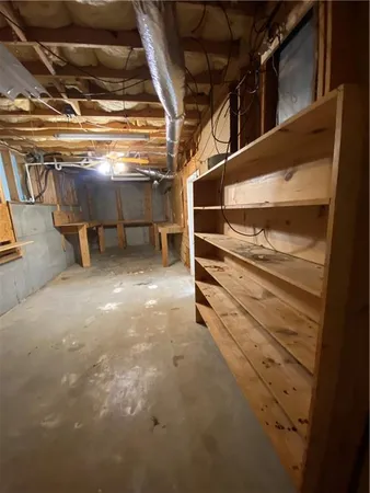 a view of a storage room